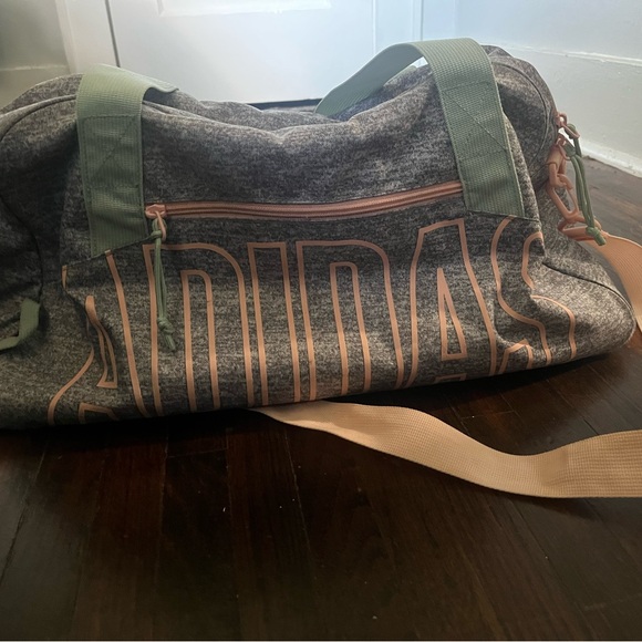 Adidas Gray, Peach and Green Duffel Bag - Picture 1 of 6